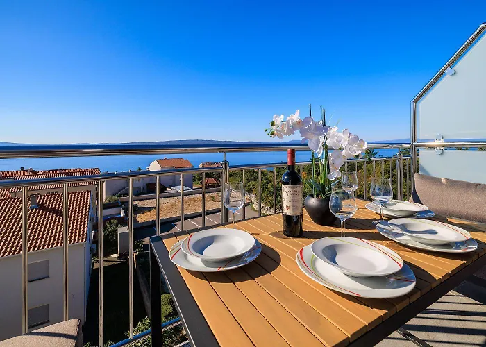Apartman Modernes Mit Traumhaften Meerblick Zur Insel Krk Crikvenica