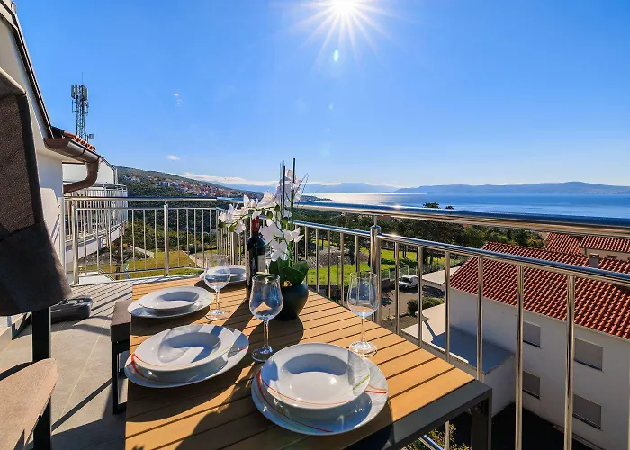 Modernes Mit Traumhaften Meerblick Zur Insel Krk *