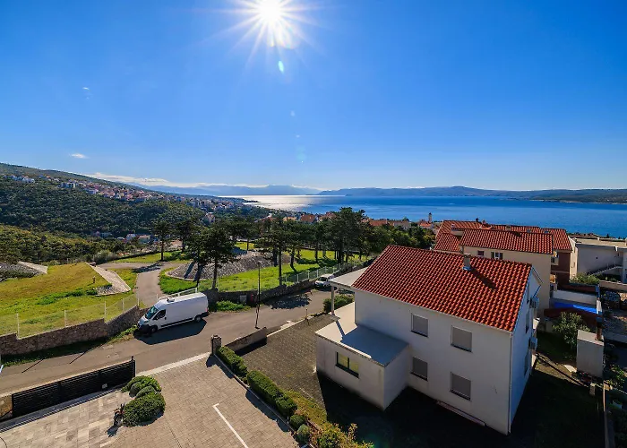Modernes Mit Traumhaften Meerblick Zur Insel Krk * Crikvenica